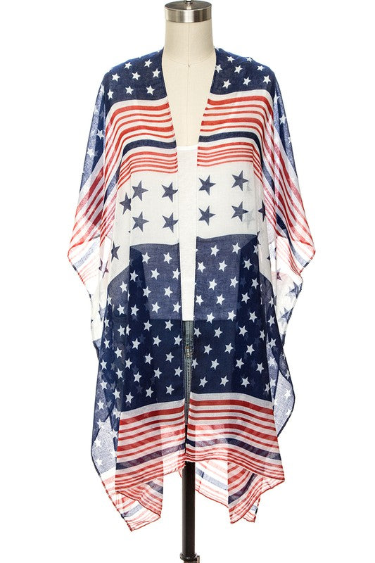 American Star Print Kimono