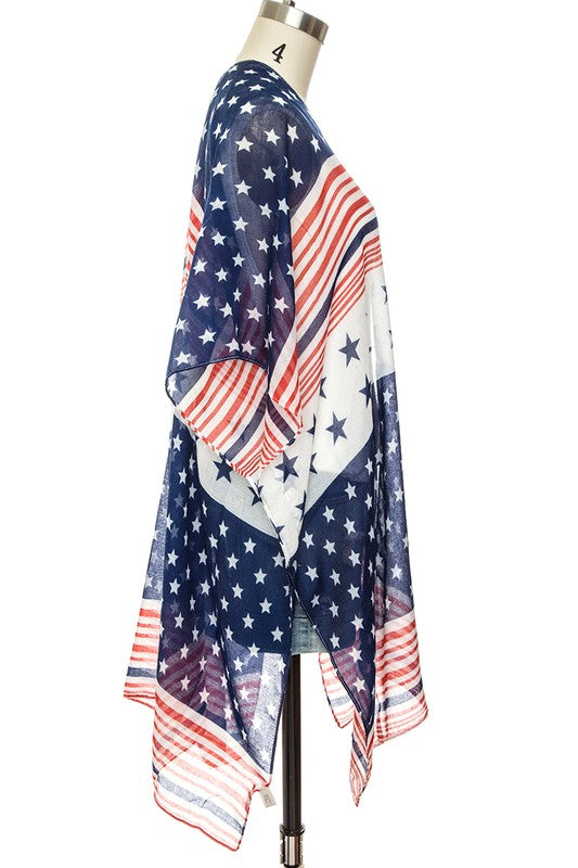 American Star Print Kimono