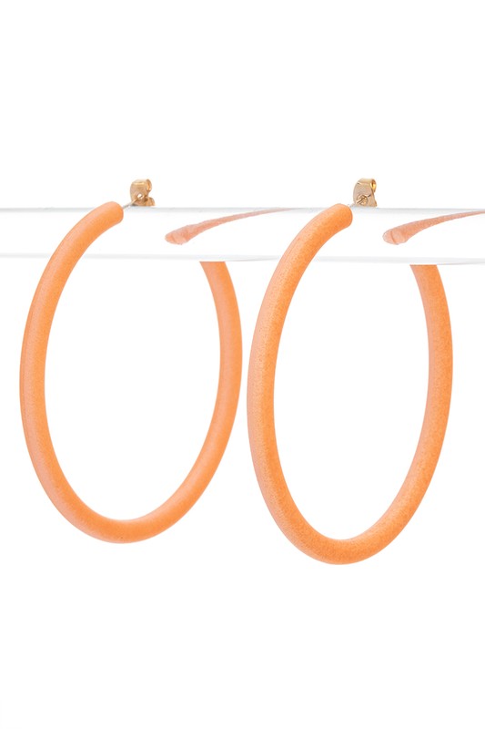 Color Coated Hoop Earrings