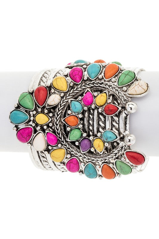 Southwestern Lapis Cuff Bracelet