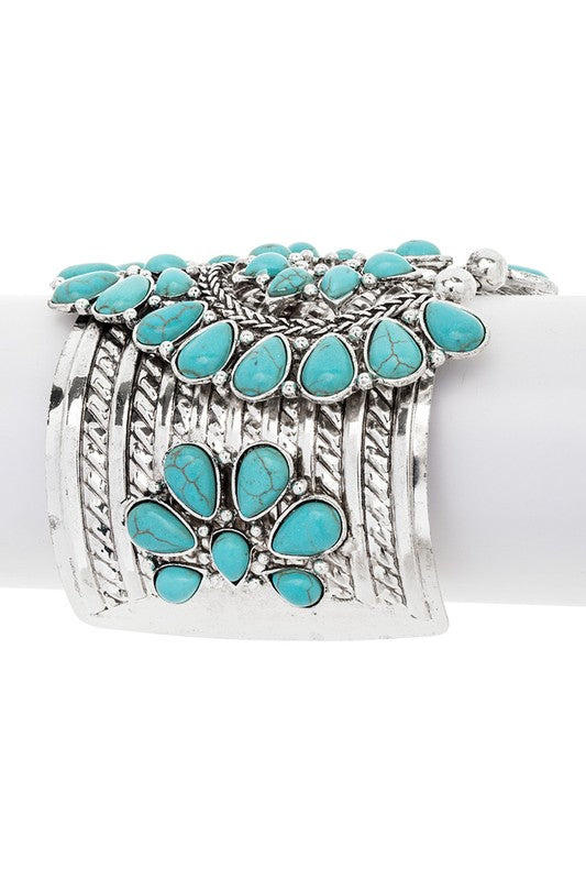 Southwestern Lapis Cuff Bracelet