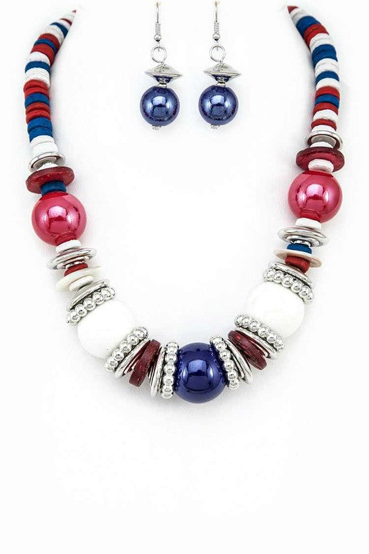 Mix Beads Adjustable Necklace Set