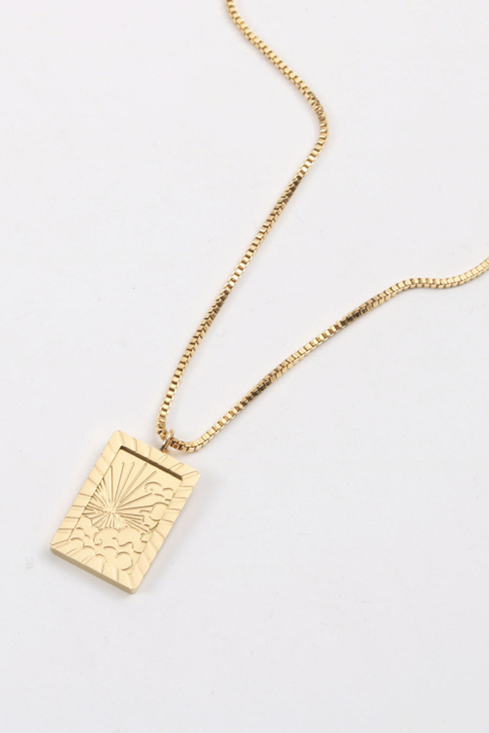 Stainless Steel 18K Gold-Plated Necklace - alternate necklace view