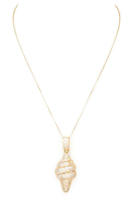 Ice Cream Cone Pendant Necklace