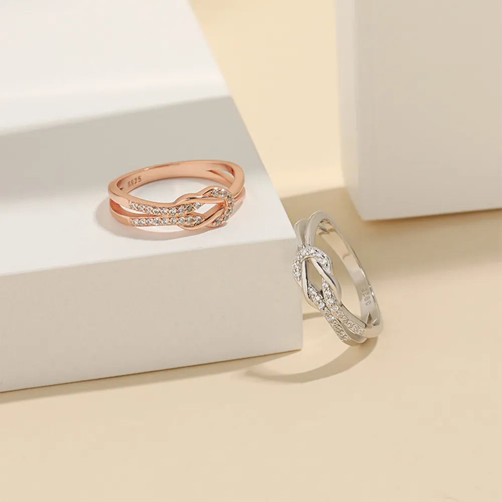 Zircon Sterling Silver Ring in Silver - women's ring