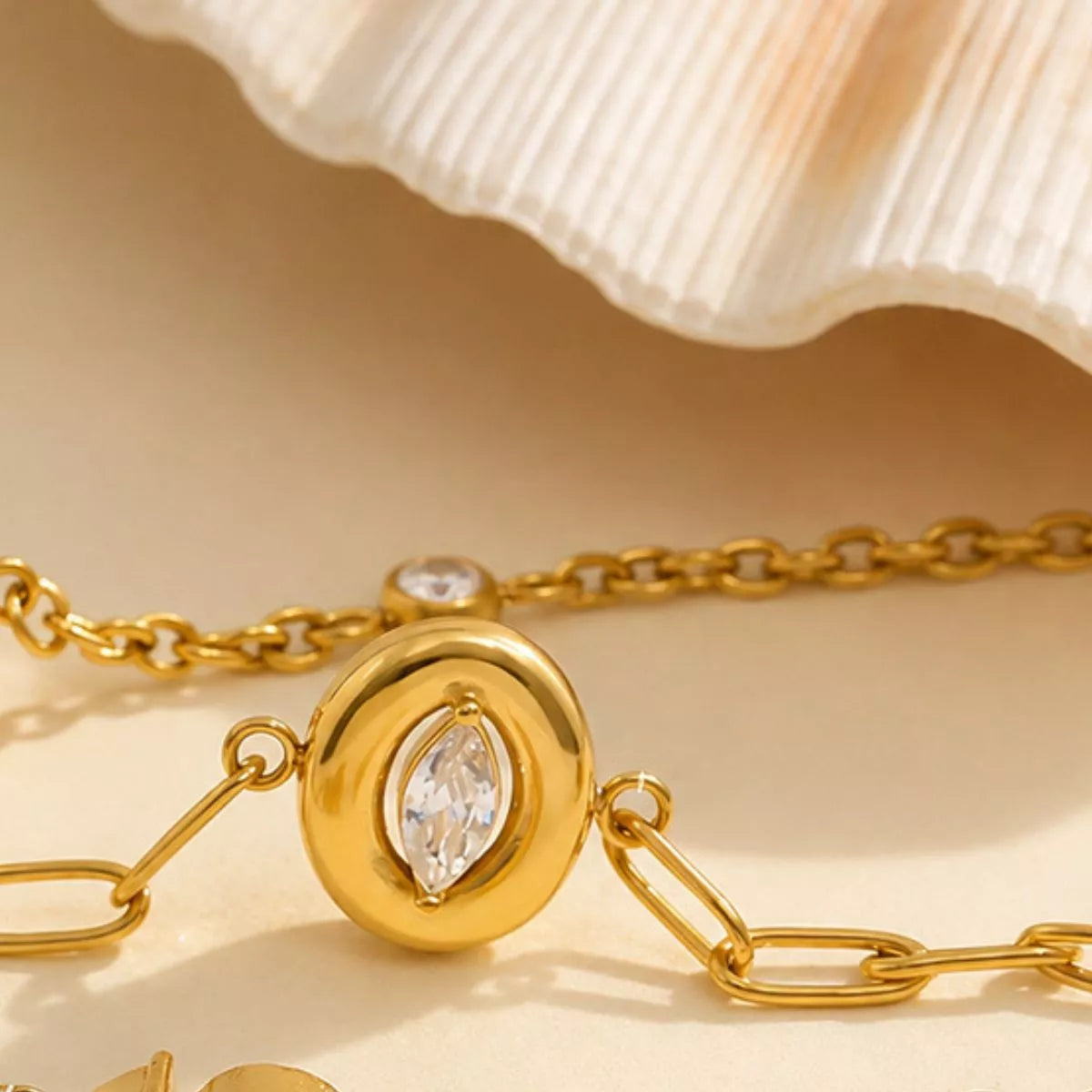 18K Gold-Plated Chain Bracelet - alternate jewelry view