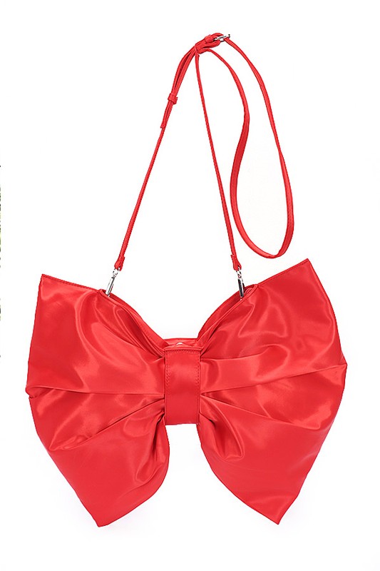 Oversize Satin Bow Handbag