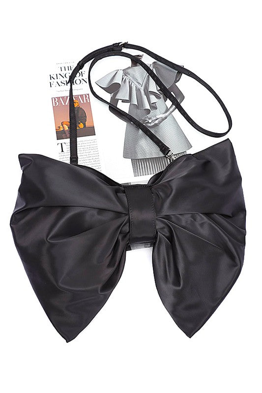 Oversize Satin Bow Handbag