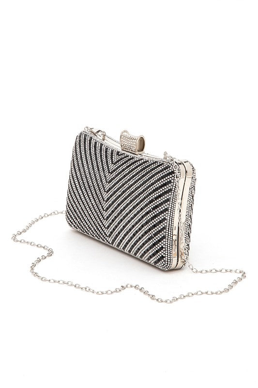 Handle Box Clutch Handbag