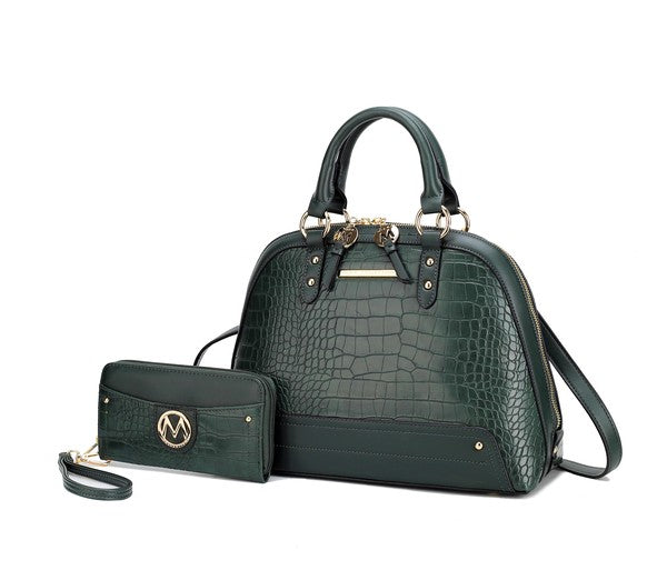Premium Croco Satchel Set