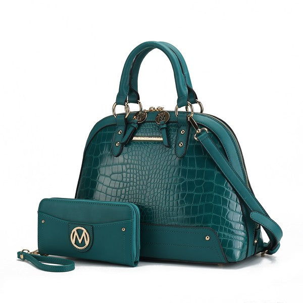 Premium Croco Satchel Set