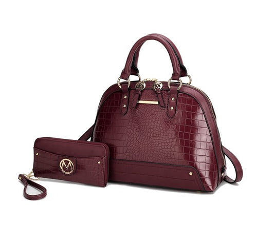 Premium Croco Satchel Set