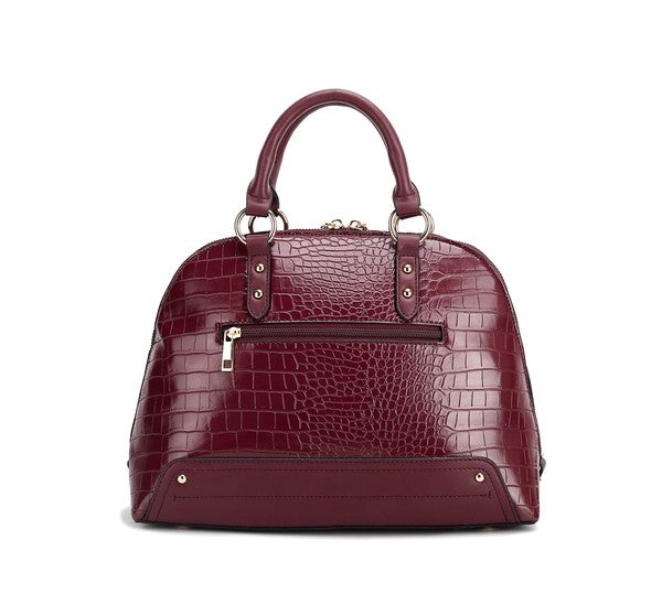 Premium Croco Satchel Set