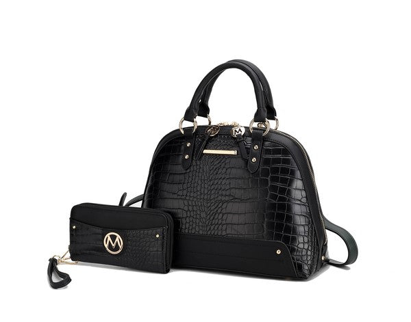 Premium Croco Satchel Set