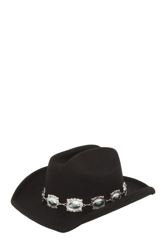 Fedora Vintage Turquoise Hat