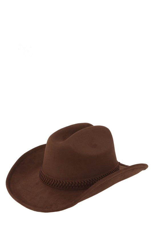 This Fedora Cowboy Western Hat is the perfect accessory to elevate any outfit. Crafted from stiffened wool felt, it exudes style and sophistication. The braided band accent adds a charming Western touch. Upgrade your wardrobe with this timeless piece. Brim Dimensions: 16" x 14.5" x 3.5"
Free shipping on all orders. Shop now!