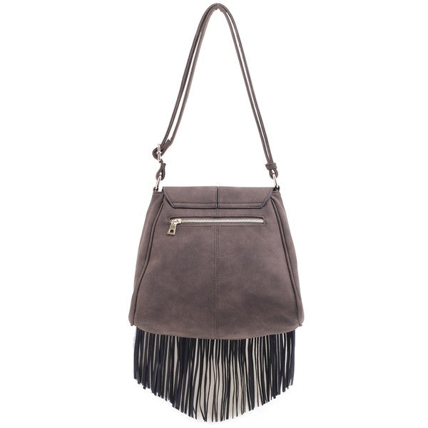 Fringe Flap Crossbody Bag