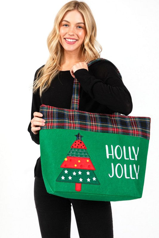 Christmas Tree Oversize Tote