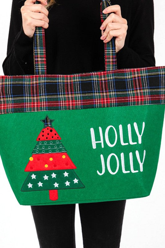 Christmas Tree Oversize Tote