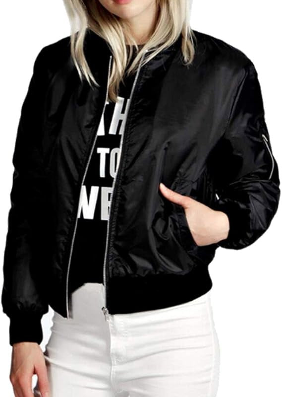 Black Bomber Jacket