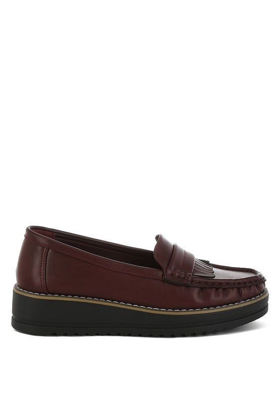 Fringed Nubuck Loafers