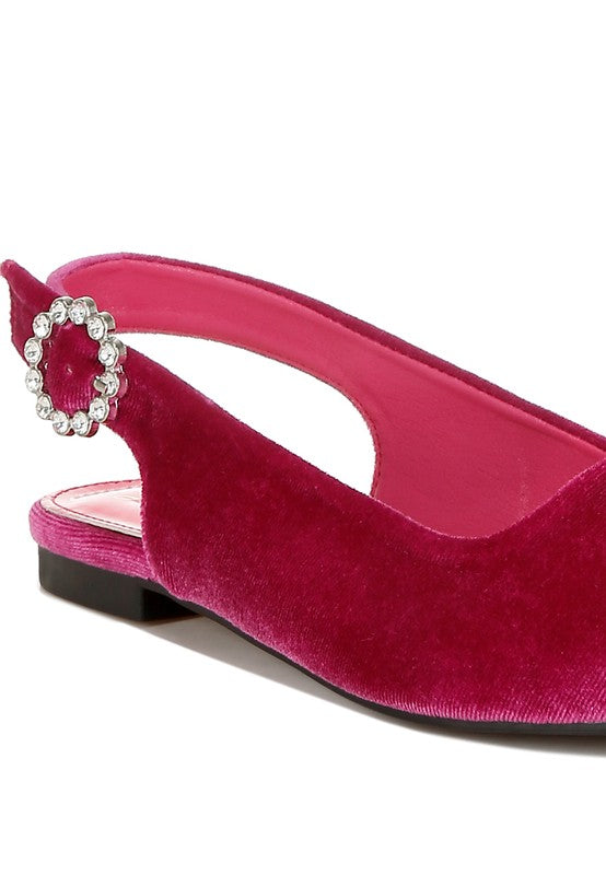 Velvet Slingback Flats