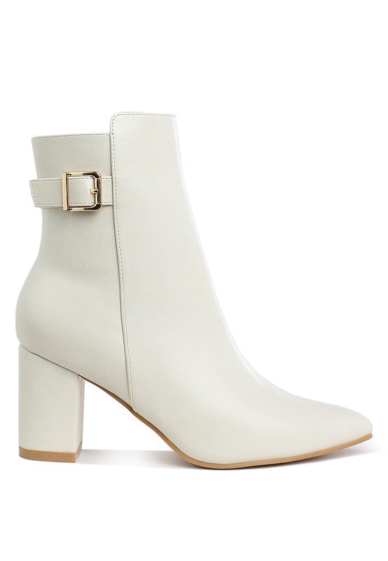 Belt Detail Ankle Boots