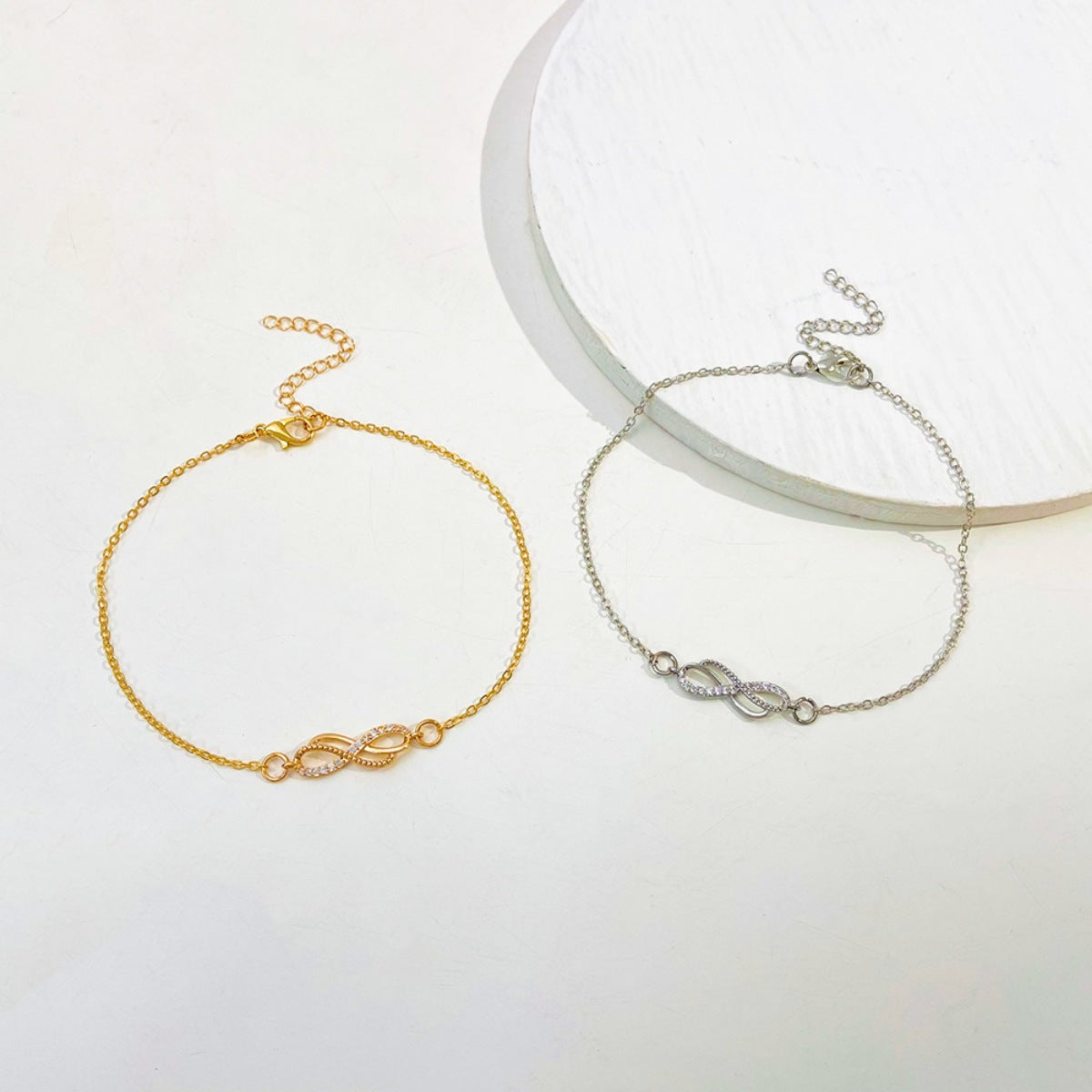 Infinity Knot Charm Bracelet - alternate jewelry view