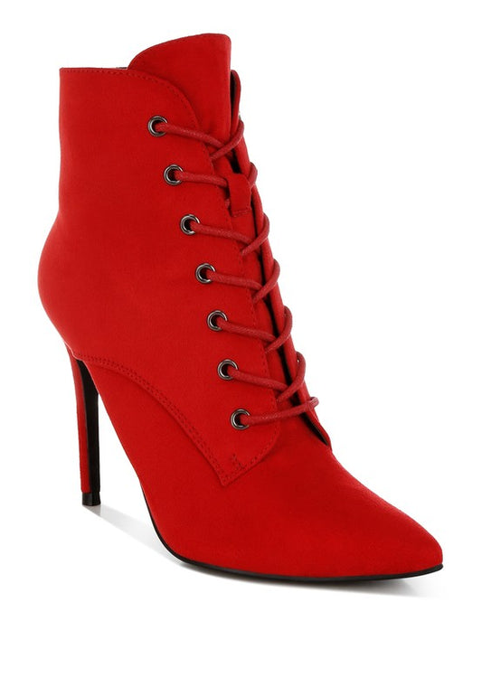 Lace Up Stiletto Boots