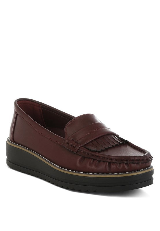 Fringed Nubuck Loafers