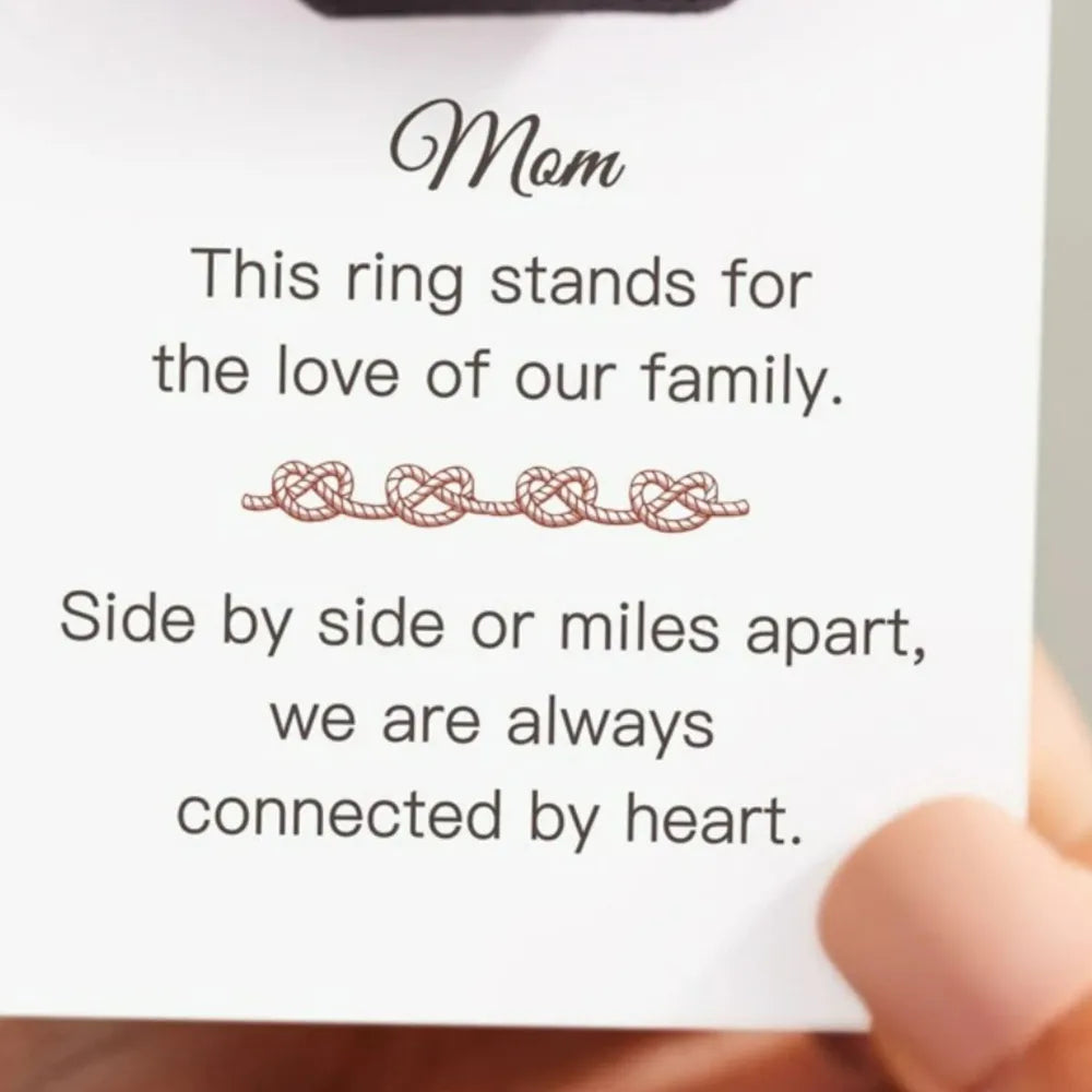 Knotted Hearts Sterling Silver Open Ring - alternate ring view