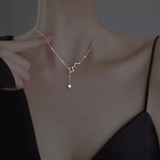 Sterling Silver Star Necklace in Gold - women's necklace