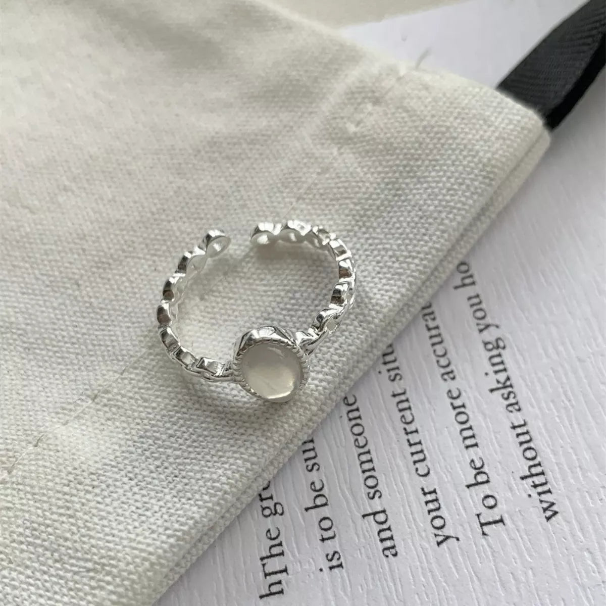 Sterling Silver Open Ring - alternate ring view