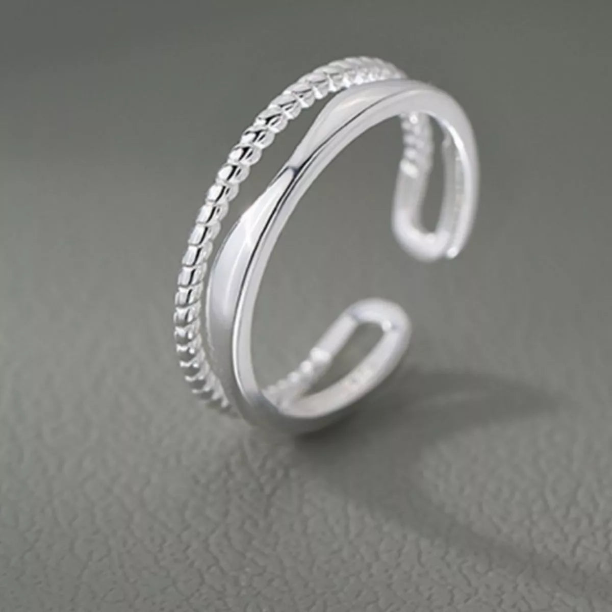 Sterling Silver Open Ring - alternate ring view