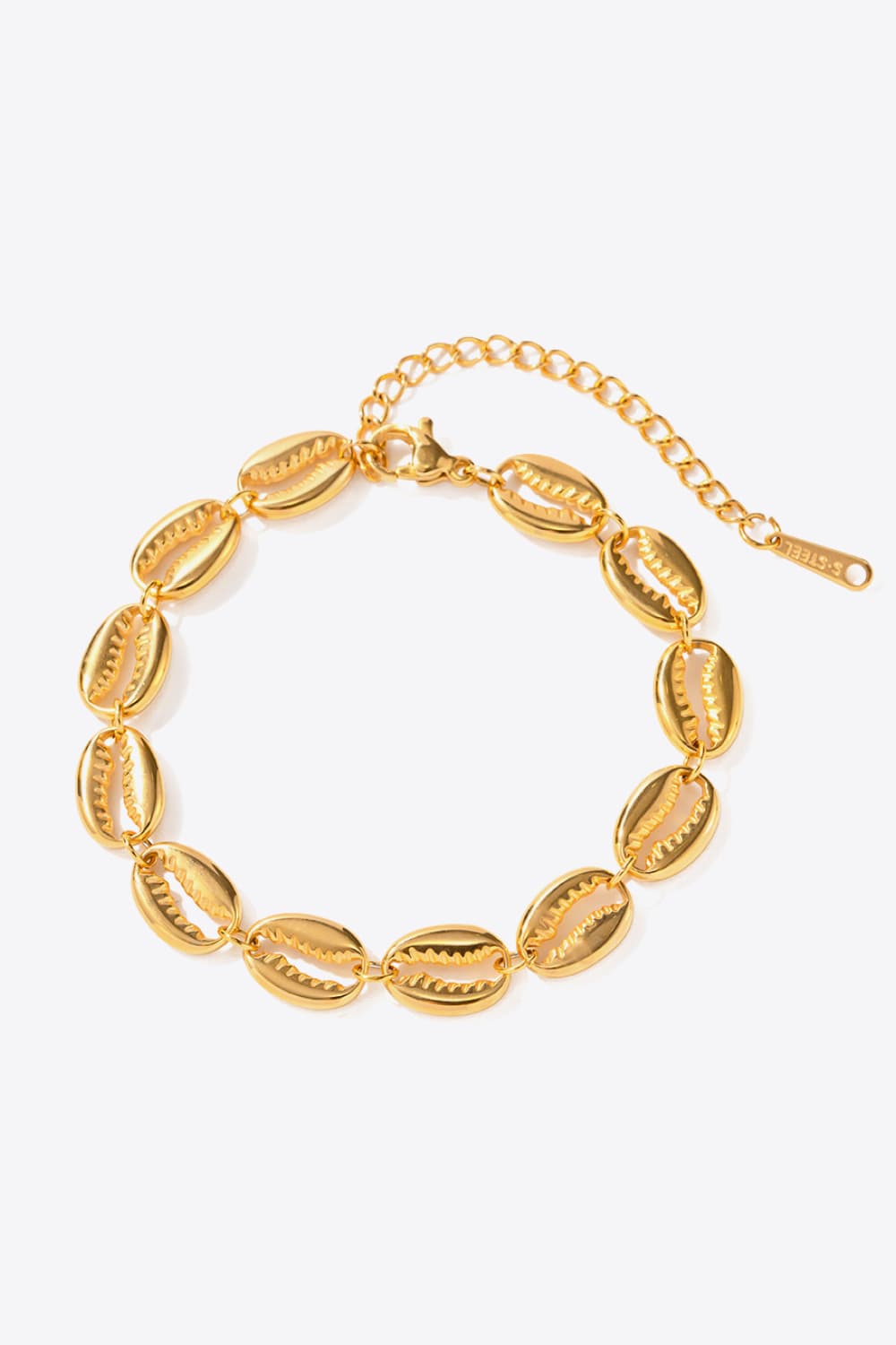 Shell Stainless Steel Bracelet in Gold - women's bracelet