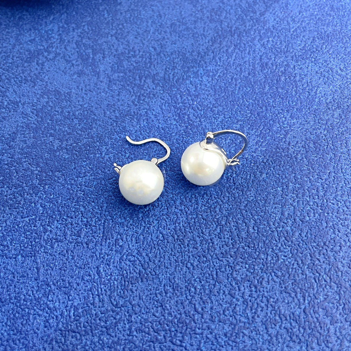 18K Gold-Plated Pearl Earrings - alternate earring view