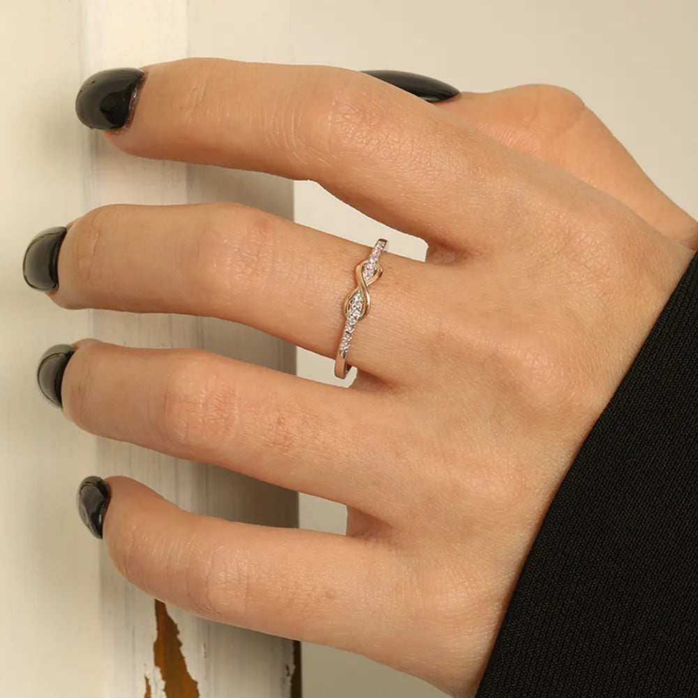 Zircon Sterling Silver Ring in Silver - women's ring