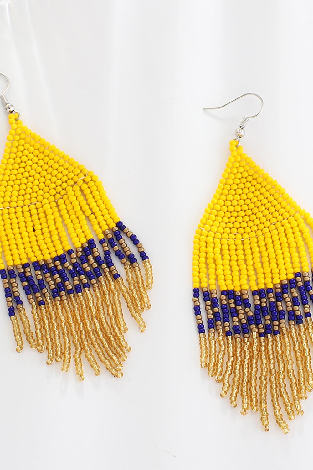 Beaded Dangle Earrings - alternate earring view