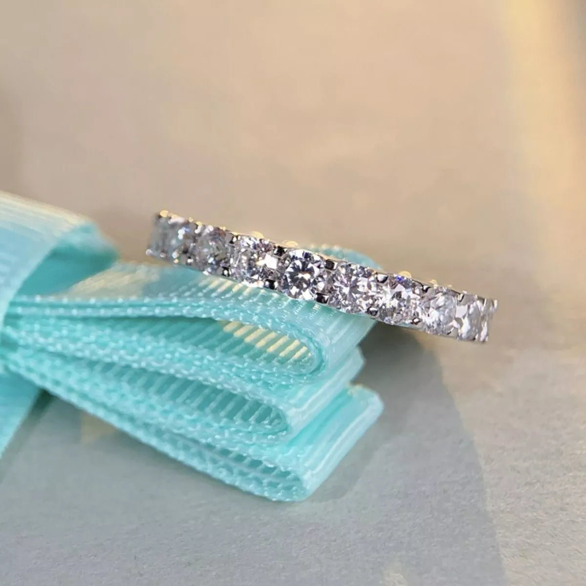 Sterling Silver Zircon Ring in Silver - women's ring