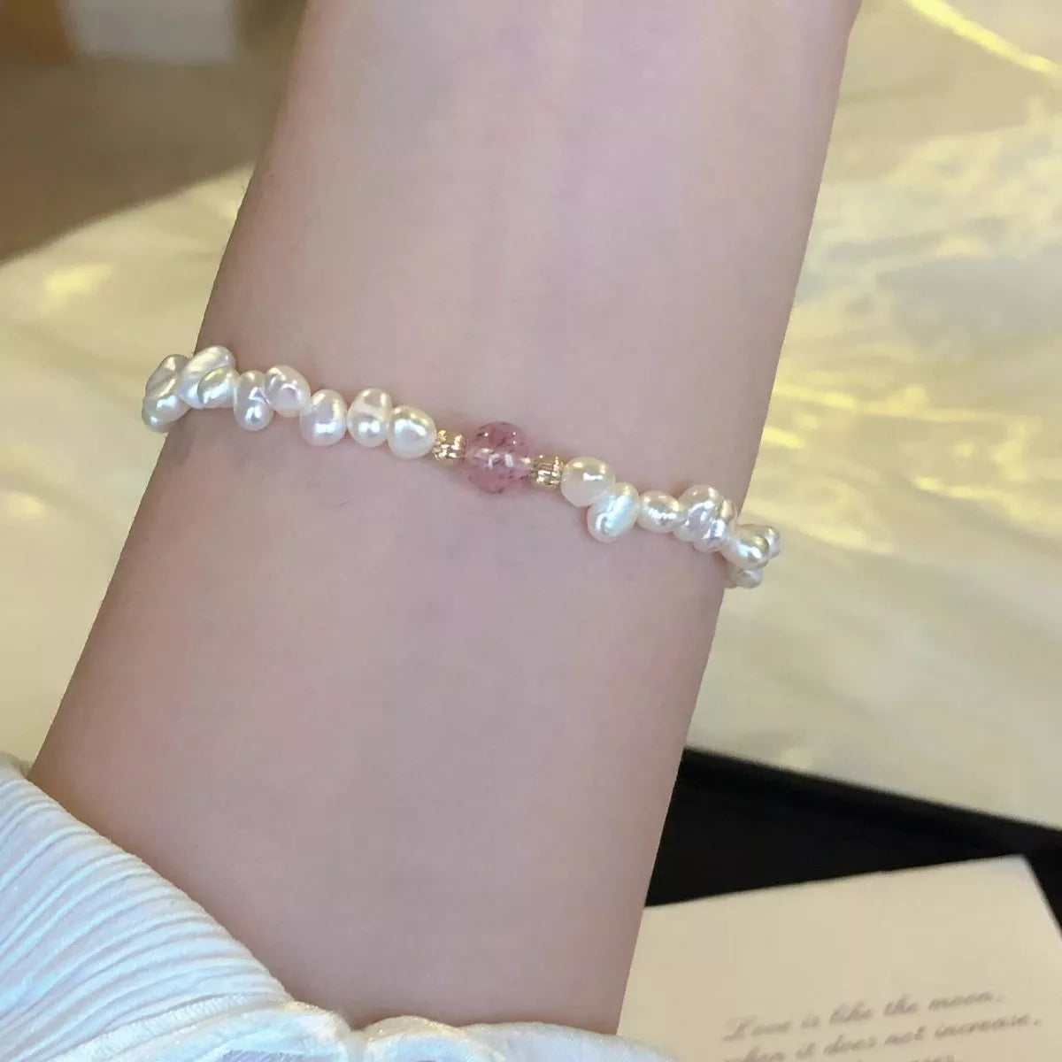 Pearl & Crystal Bracelet - alternate jewelry view