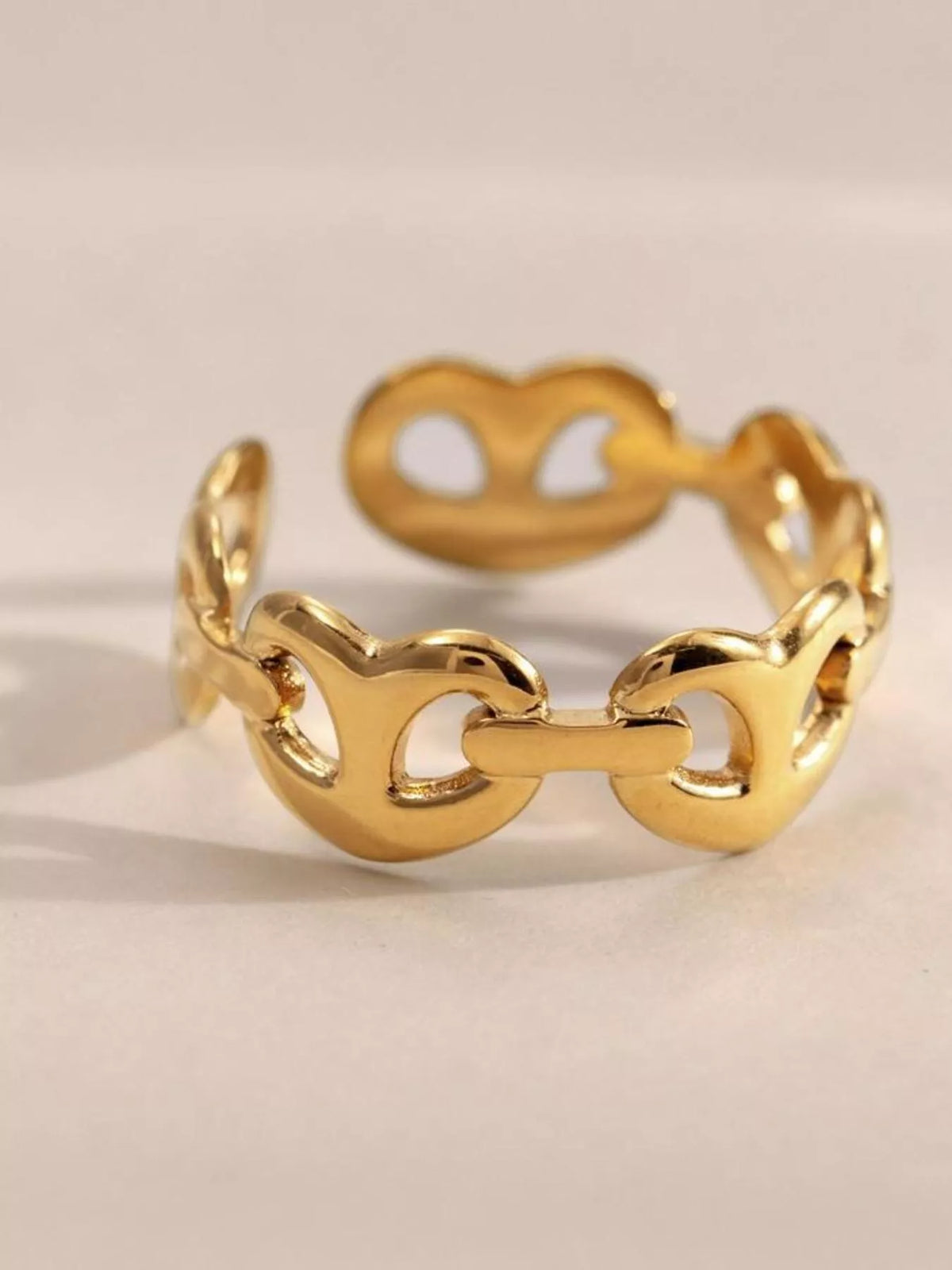 18K Gold-Plated Open Ring - alternate ring view