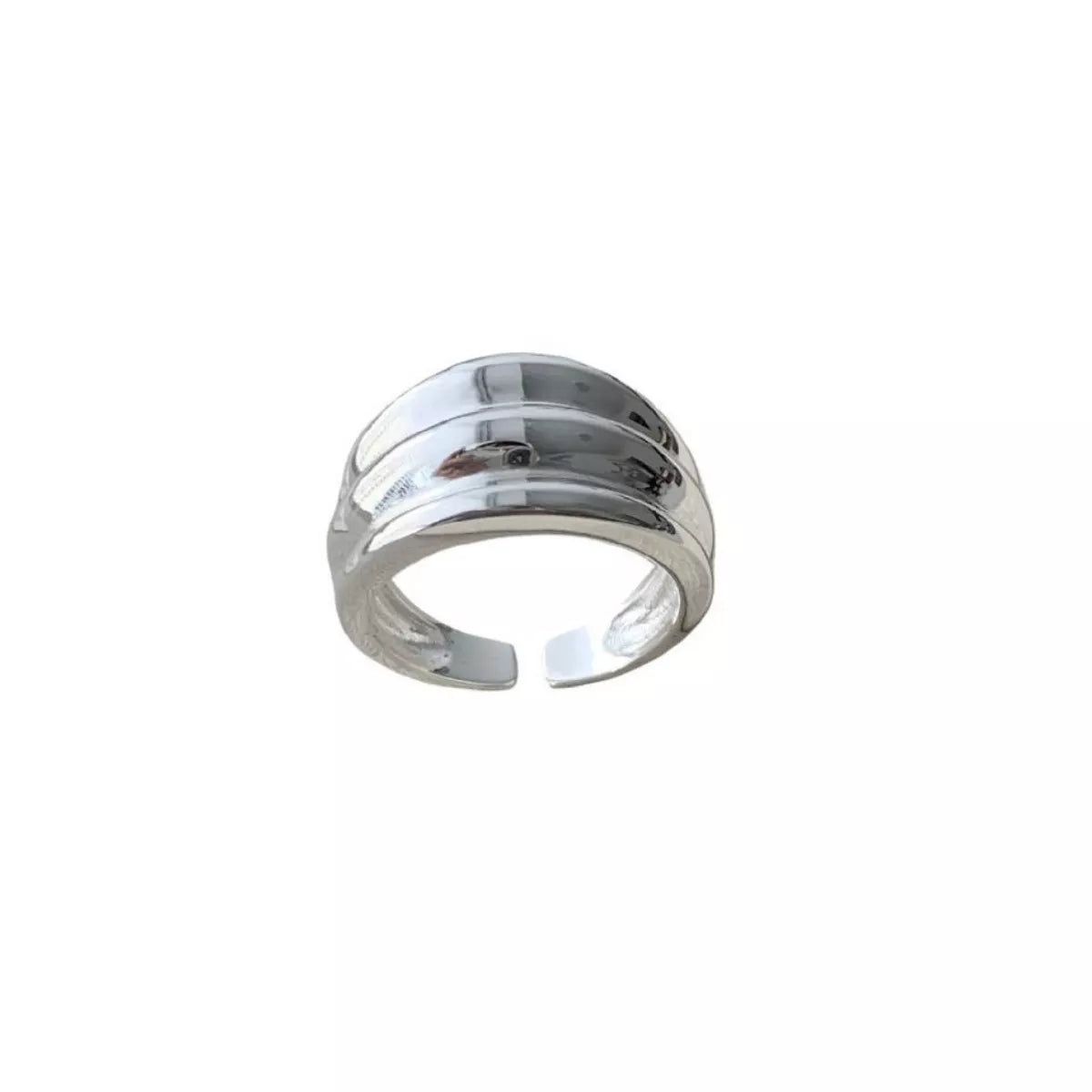 Sterling Silver Open Ring - alternate ring view