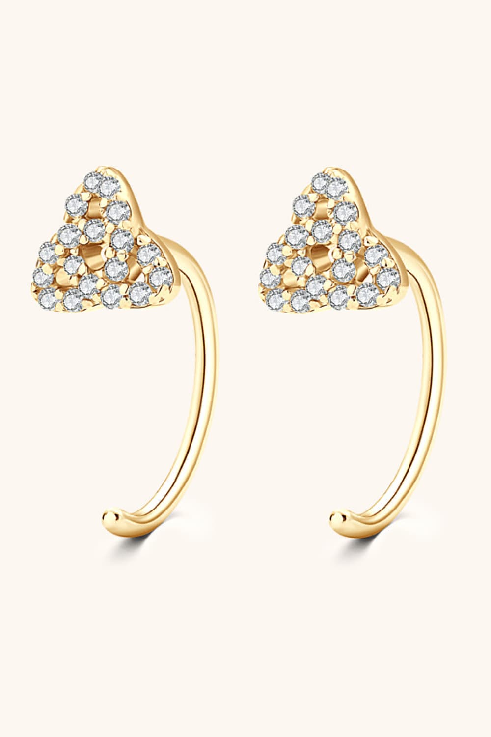 Moissanite Sterling Silver Earrings in Silver - women's earrings