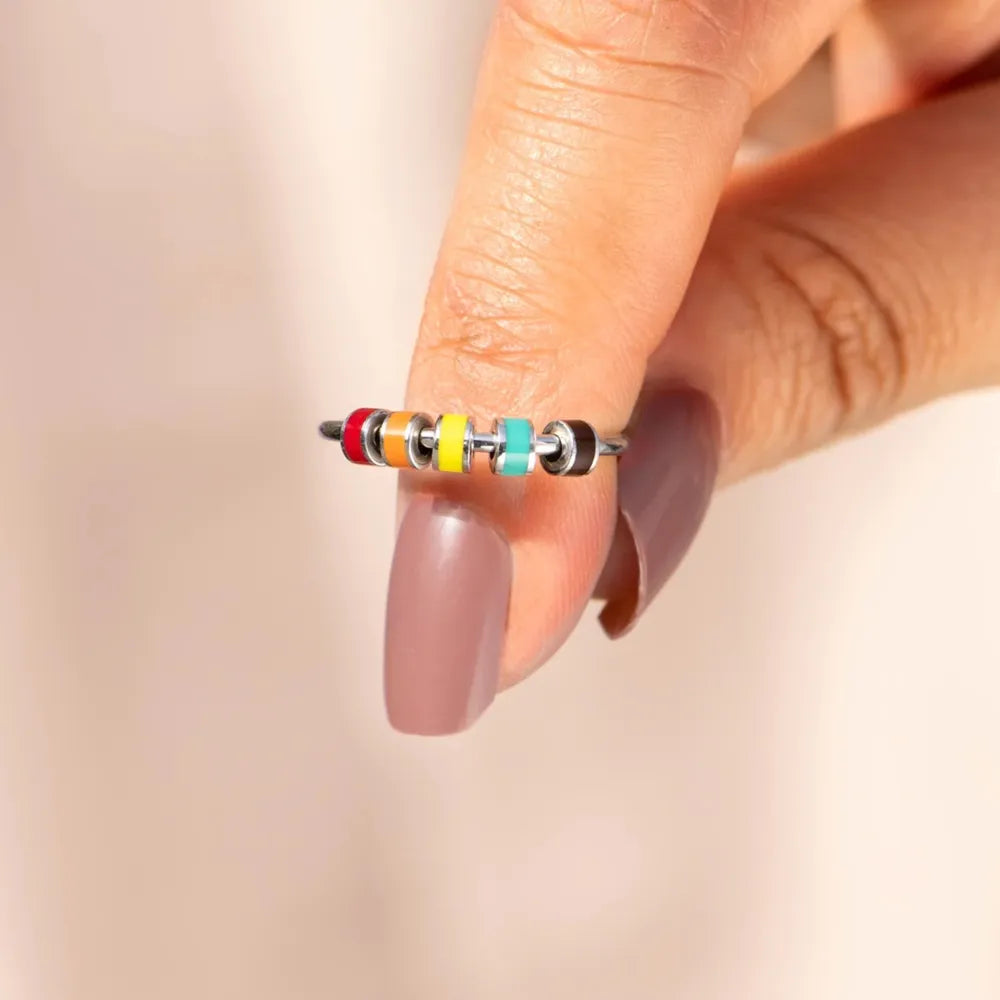 Sterling Silver Oil Drip Ring in Style B - women's ring
