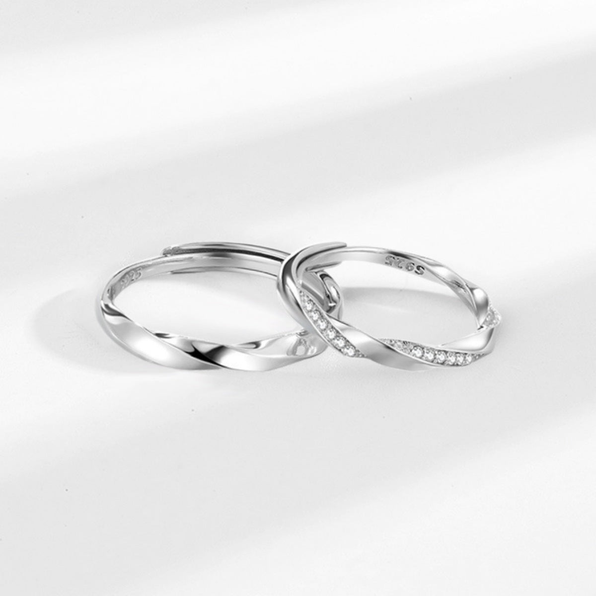 Sterling Silver Zircon Ring in Style B - women's ring
