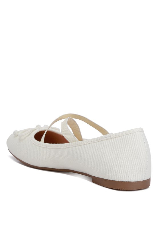 Criss Cross Strap Ballet Flats