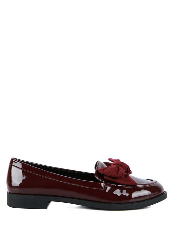 Bow-Tie Patent Loafers