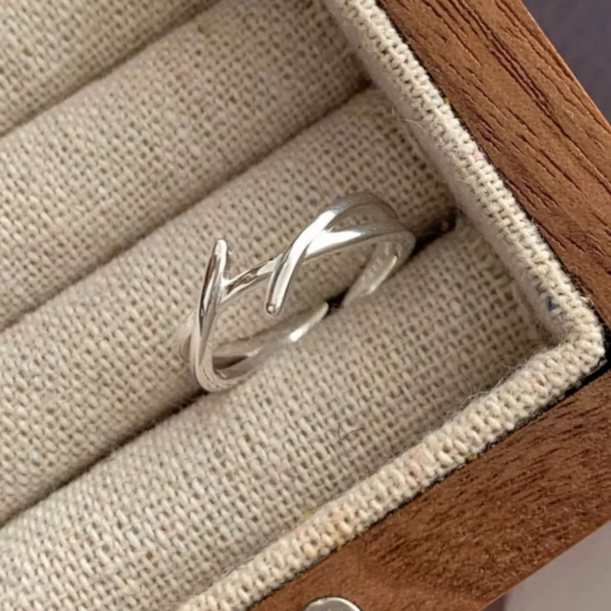 Sterling Silver Open Ring - alternate ring view