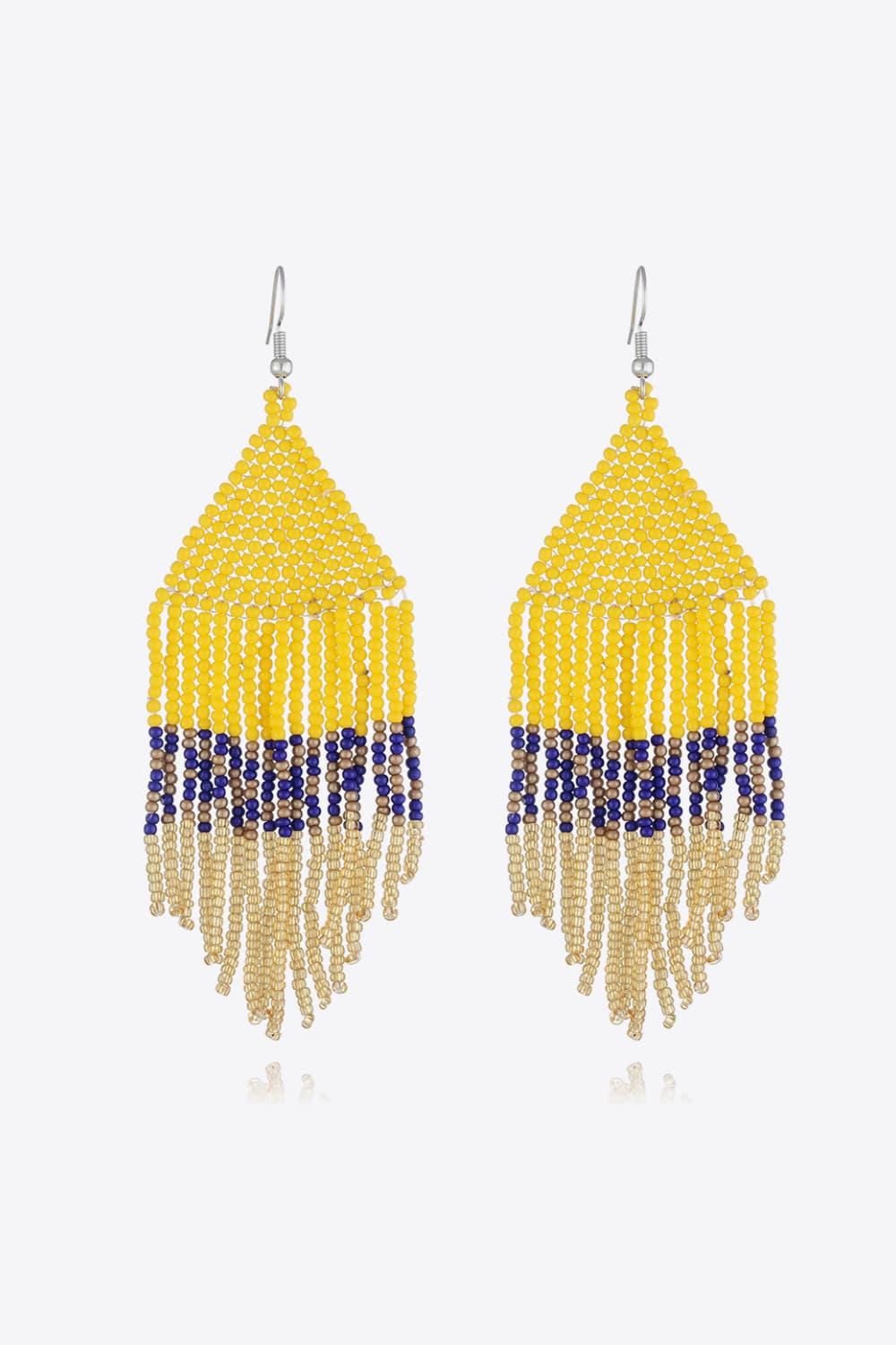 Beaded Dangle Earrings - alternate earring view