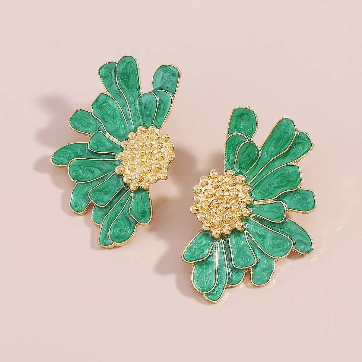 Flower Stud Earrings - alternate earring view